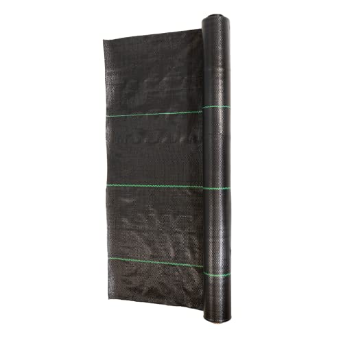 Landscape Fabric Weed Barrier (3FT x 100FT) & 200 6" Landscape Staples - size: Landscape Fabric with Staples