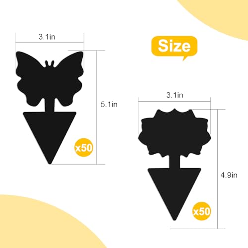 Fruit Fly Traps, 100 Pack Black Sticky Traps, Fungus Gnat Traps, Plant Fly Stickers for Indoor and Outdoor Use Protect The Plant - color: Black, size: 100 Pack