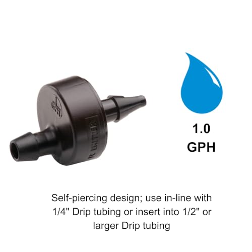 Rain Bird SW10-30PS Drip Irrigation Spot Watering Dripper/Emitter,1 Gallon Per Hour,(Pack of 300) - size: 300-Pack
