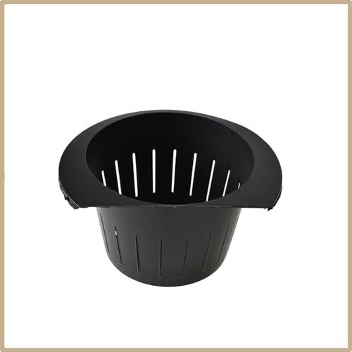 7 Pack Plastic Pink Black Self Watering Pots Wall Hanging Planters for Balcony Living Room Courtyard