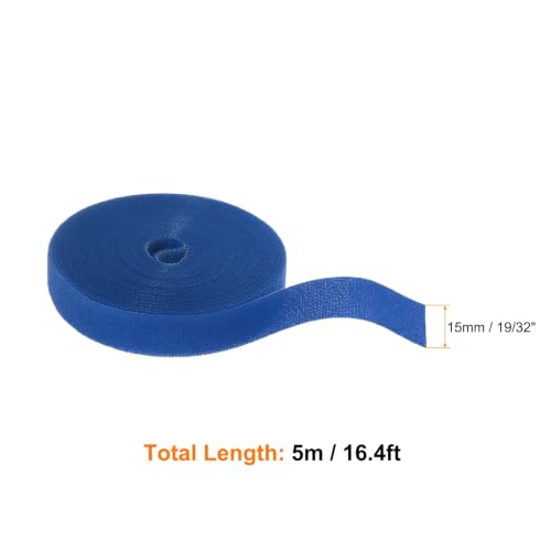 HARFINGTON Garden Plant Tape 16.4ft 19/32" Reusable Ties Strap Blue - color: Blue, size: 16.4ft x 19/32"