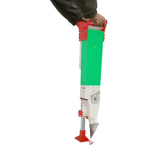 Manual Standing Seeder, Handheld Seeding Machine with Adjustable Depth & Height, 1-3 Seeds Adjustable Push Garden Planter for Corn Peanut Soybean Bean Vegetable Seeding