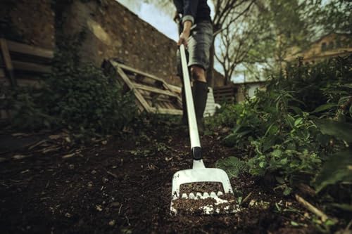 Fiskars Xact Dutch Hoe 125 mm, Length: 170.2 cm, Width: 12.4 cm, Black/Orange, Stainless Steel/Plastic/Aluminium, 1027041 - style: Dutch hoe