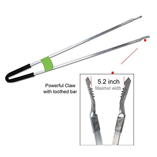 Reacher Grabber Tool,Litter Pick Up Stick Lightweight Aluminium Rustproof,Trash Tong,Reaching Assist Tool for Elderly,Garden Nabber Plogging