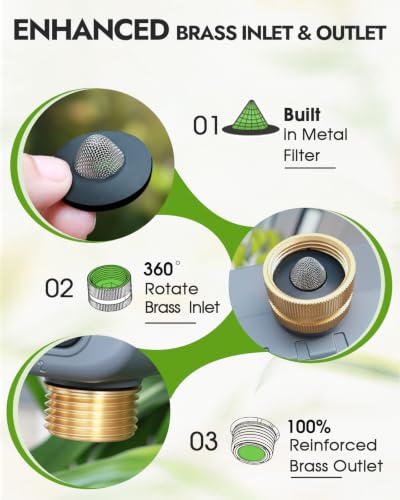Insoma 4-Zone Water Timer for Garden Hose, Brass Inlet & Outlet - size: 4 Zone-Brass Inlet Outlet