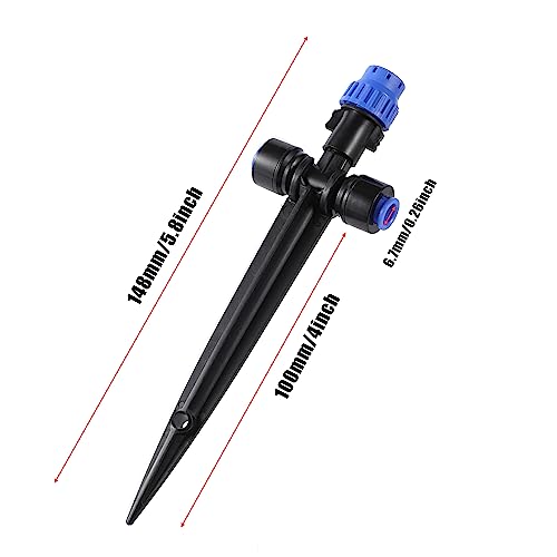 HUISUYTON 12 Pcs Push-to-Fit Drip Irrigation Emitters for 1/4 inch Tubing - style: 12pcs- Drip