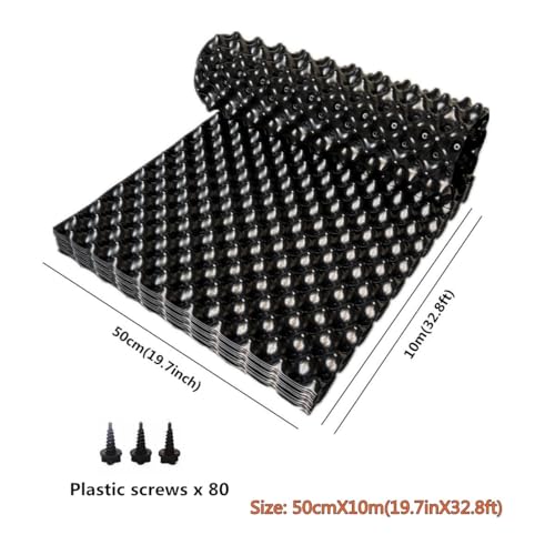 Air Pruning Plastic Root Control Containers/pots Nursery pots for Plants (Black, 50cmX10m) - color: Black, size: 50 cm x 1000 cm - 1 Set
