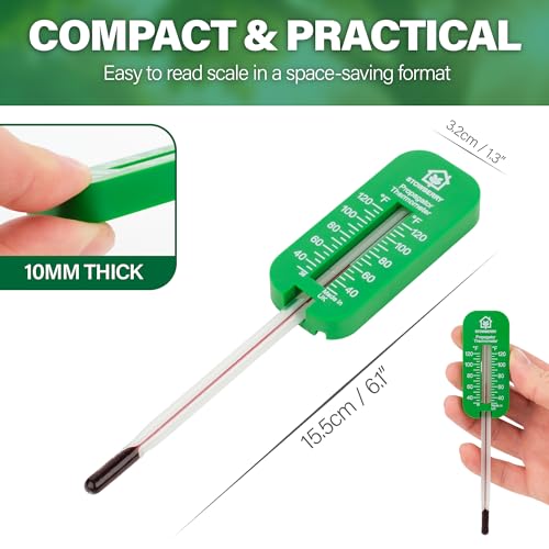 Greenhouse Soil Thermometer – Durable Probe for Measuring Soil Temperature in Gardens, Propagators, Seeds, and Plants