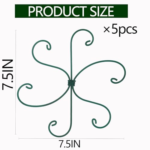 Yohsnor Green Monstera Plant Stem Support Set-7.5in Indoor Plant Stabilizer - color: Green, size: 7.5IN*7.5IN