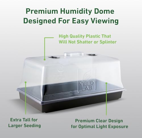 7 Inch Clone Dome - 10 Pack Humidity Vented Domes - Plant Growing - color: Clear, size: 10-Pack