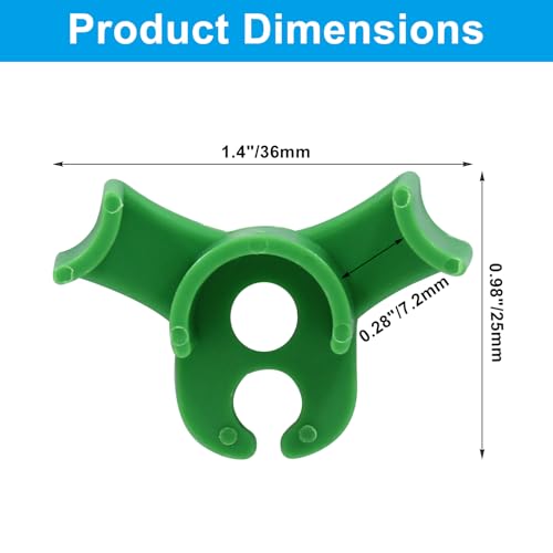 30 PCS Plant Training Clips, Green, 90 Degrees