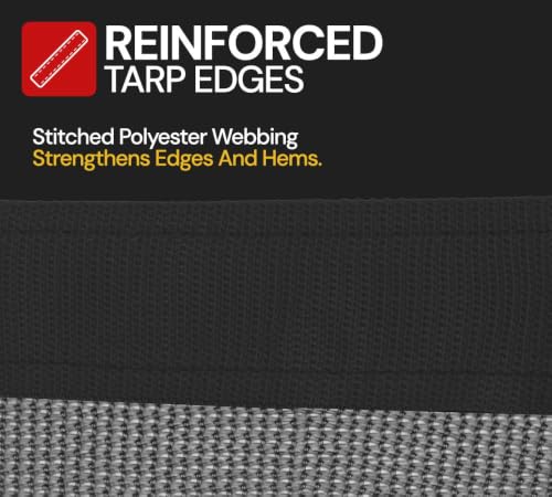 Mytee Products 4 Pack 8'x10' Black 70% Shade Mesh Tarp for Outdoor w/Grommets - 6 Oz Extra Durable Heavy Duty Mesh Tarps for Dump Truck, Rolloff Trucks - Mesh Shade Net Cloth for Sun, Plant, Patio - color: Black, size: 8' x 10'