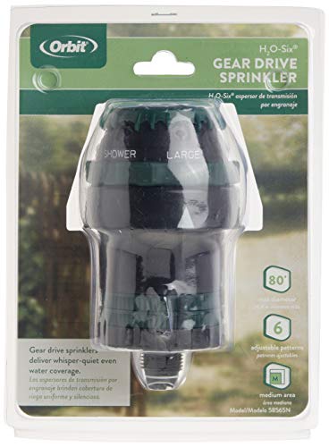 Orbit H2O-Six Gear-Drive Sprinkler on T-Spike - 58565N