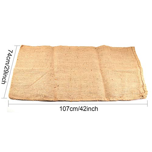 KEILEOHO 3 Pack 42 x 29 Inch Burlap Bags, Large Food Grade Jute Grow Bags for Gardening, Potato Sack Race Bags - size: 3 Pack 42 X 29 Inch