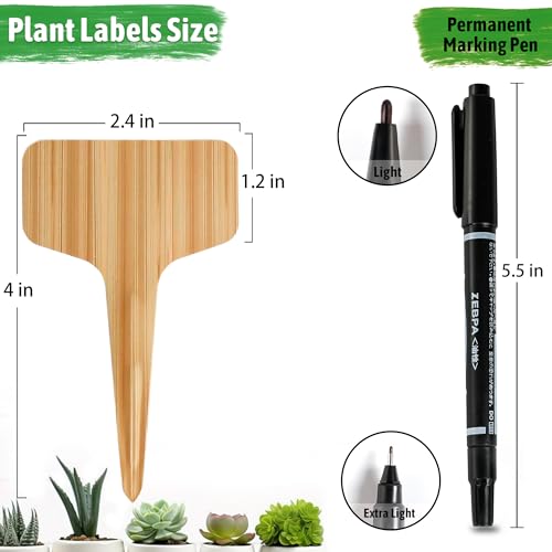 Xgunion Plant Labels Tags Markers 120Pcs Plastic Garden Stakes with Pen