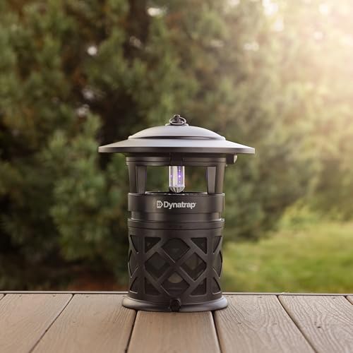 Dynatrap DT2030SR Fly Traps Outdoor - Mosquito & Flying Insect Killer for 1 Acre – Kills Mosquitoes, Flies, Gnats, Wasps - Bug Zapper Alternative - Black - color: 1 Acre Black Trap