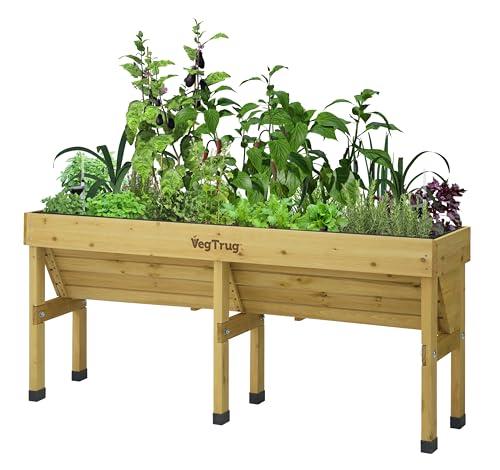 VegTrug Self Watering Kit for Wall Hugger Medium 1.8m Planter, Black - Reservoir System with Water Level Indicator, Prevents Overwatering, Easy Fill Tube & Funnel, Durable Plastic Construction - size: Medium 1.8m