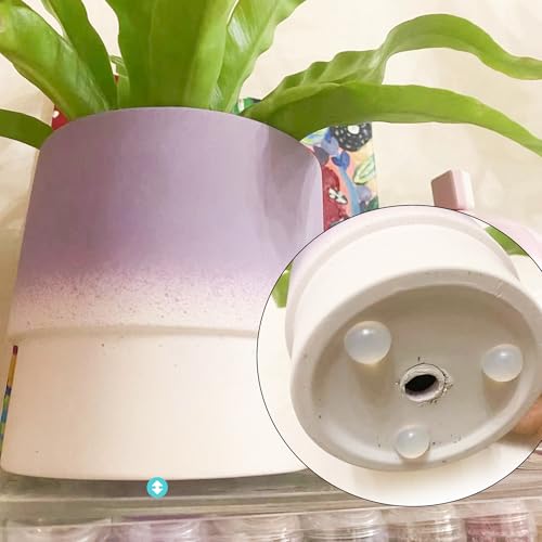 36pcs Pot Feet Risers-Transparent Plant Feet for Pots Invisible Pot Risers Adhesive Pad for Planters Indoor Outdoor
