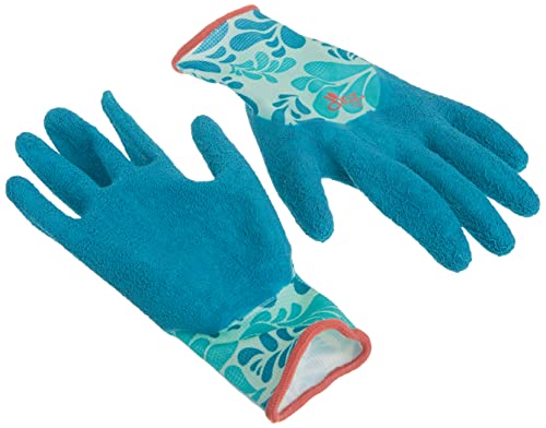 Digz Long Cuff Stretch Knit Garden Gloves with Full Finger Latex Coating - size: Small (Pack of 1)