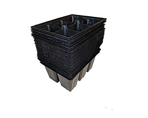 Seed Starter Trays 300 DEEP Extra Large Cells Total (50 Trays of 6 Cells Each)