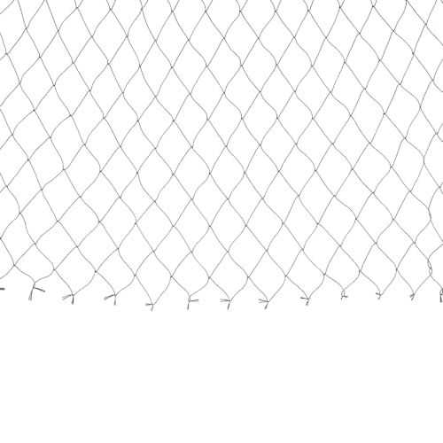 1" Square Mesh Bird Netting, Black Nylon Anti Bird Netting(98.43×49.21ft) - size: 98.43×49.21ft