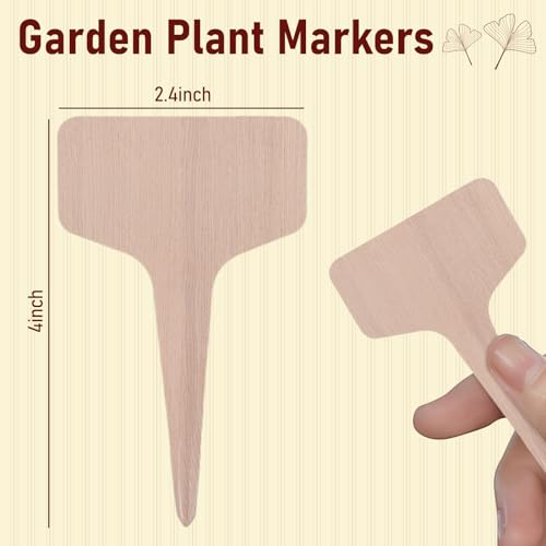 VGOODALL 120 PCS 4 Inch T, Type Plant Labels, Pen, Garden Labels Outdoor