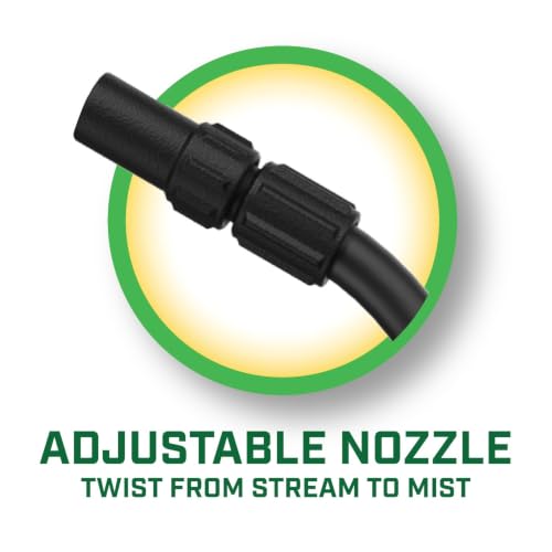 1 Gal Lawn & Garden Sprayer, Adjustable Nozzle with Wand & Hose, 23ft Range