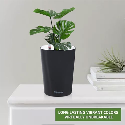 Dexceder 6x7 Self Watering Planter (Black) - color: Black