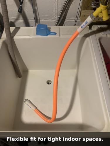 FEVONE 3 ft Leader Hose for Hose Reel - color: Orange, size: 3FT