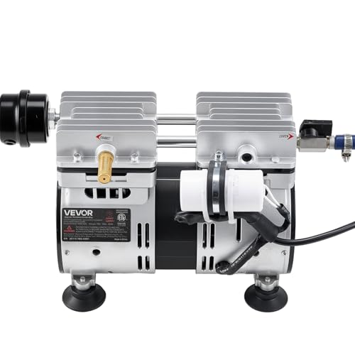 VEVOR Pond Aerators, 5.2CFM Aeration System for Lake up to 3 Acres, 3/4 HP Air Compressor, 1 Diffuser & 100' Weighted Tubings, Aeration Pump for Outdoor Ponds & Lakes Deep Water Oxygen Circulation - size: 5.2CFM+1 Nano diffuser