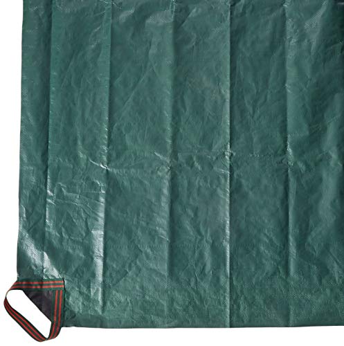 Bosmere Yard Waste Tarp, Heavy Duty Garden Tarp with Reinforced Corner Handles, UV Resistant Coating, 84-inch x 84-inch, Green - color: Green (84-inch By 84-inch)