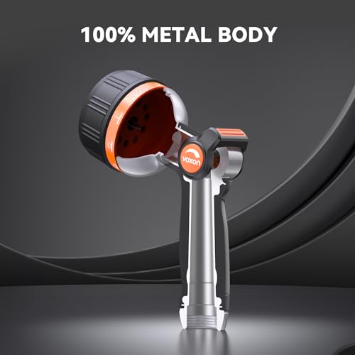 VOXON Garden Hose Nozzle with 10 Spray Patterns and Thumb Flow Control