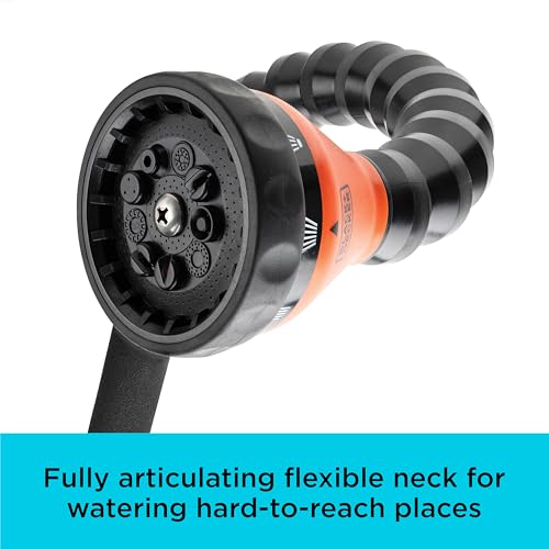 Black + Decker® 28" Snake Wand® – 9 Spray Patterns, Flexible Neck, Comfort Grip BD57383
