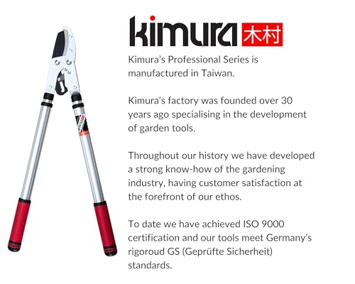 Kimura® Pro Heavy Duty Garden Loppers - 25-37", Premium Anvil Lopper with Advanced Ratchet Mechanism, Lightweight Telescopic Handles, Japanese SK5 Steel Blades, Extendable Garden Loppers - size: 25"-37" Ratchet