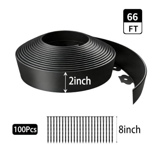 Kryonix 2 in x 66 ft Landscape Edging with Stakes - size: 2IN x 66FT