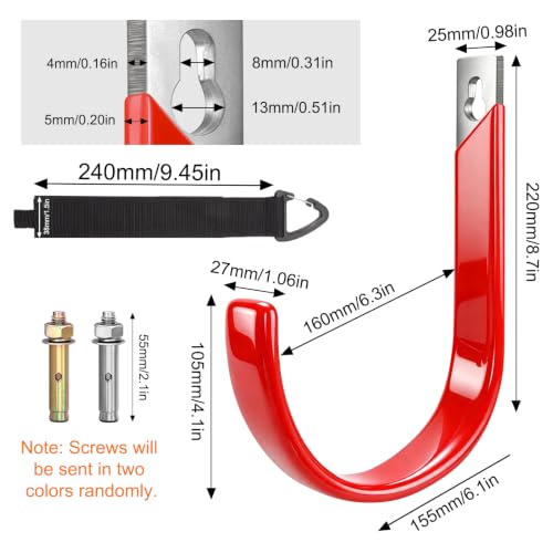 Hose Hanger Wall Mount Heavy Duty Metal Garden Hose Holder for Outside