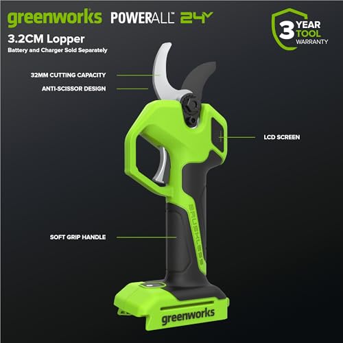 Greenworks 24V 1.5 in Cordless Hedge Trimmer, Tool Only - size: 1.25" (Tool Only)