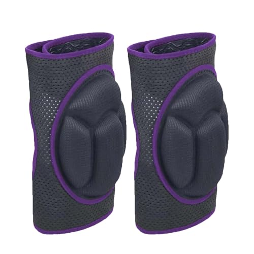 Knee Pads for Women Men Working, Breathable Foam Pads, Purple M, (1 Pair) - color: Purple, size: Medium