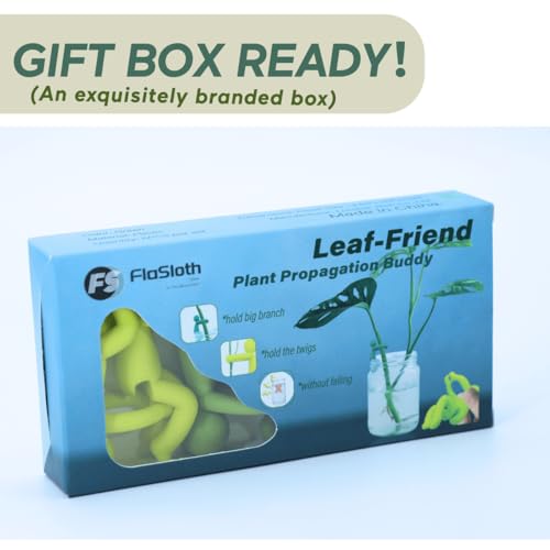 Plant Propagation Buddy - Cute Plant Support for Sprouts, Stems, and Cuttings; 6PCS Leaf Friend Plant Stem Support;Fun and Decorative Indoor Accessories; Ideal Gifts for Plant Lovers