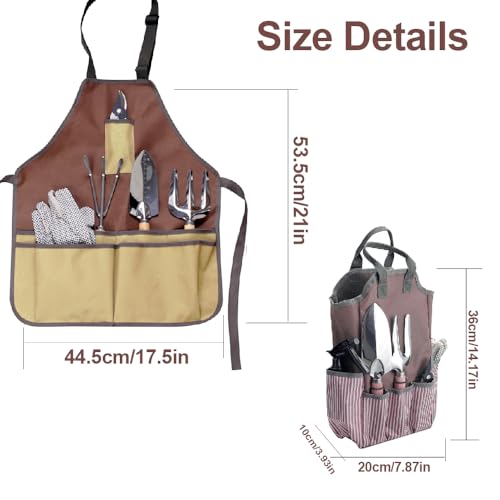 Kids Gardening Apron Tool Bag Waterproof Oxford Canvas Storage
