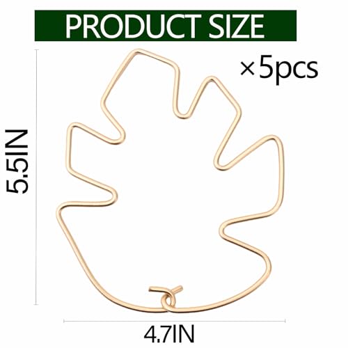 5PCS Monstera Stem Support Stake with Clip-5.5*4.7IN Stem Holder - size: 5.5 x 4.7 inches
