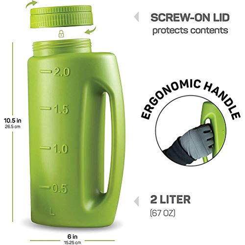 Hand Held Spreader, Fertilizer Salt Spreader, Ice Salt Dispenser with Adjustable Hole Size Cover for Lawns Gardens Walkways (Green) - color: green