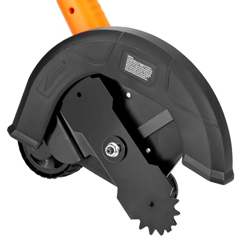 VEVOR Lawn Edger, 9-inch Large Blade, 20 V Battery Powered Cordless Edger Lawn Tool with 3-Position Blade Depth, Adjustable Handle, with Battery and Charger, for Lawns, Driveways, and Sidewalk Edges - size: 9 inches