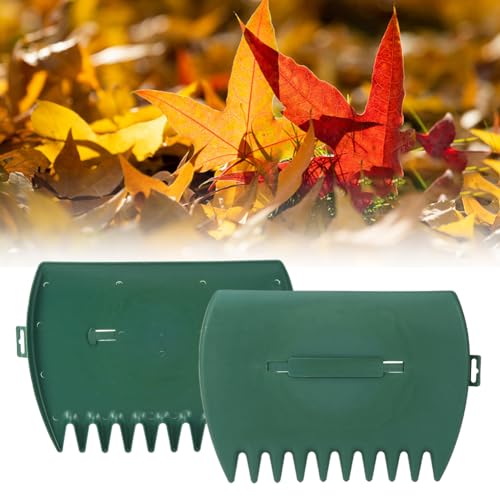 2pcs Leaf Scoops Hand Rakes, Leaves Grabber, Lightweight Leaf Picker Upper