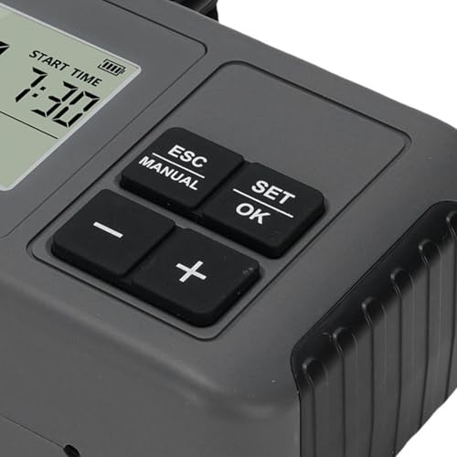Water Timer for Garden Hose, Programmable Water Sprinkler Timer with Rain Delay, Manual Automatic Lawn Watering System Irrigation Controller, 3/4in Male Thread