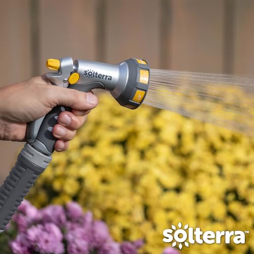 Solterra 7-Pattern Garden Hose Nozzle with Rear Trigger