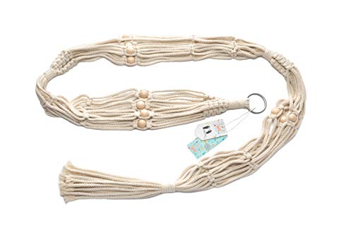 Mkono Macrame Plant Hanger 3 Tier 70" Hanging Plant Holder Indoor Outdoor - size: 70"