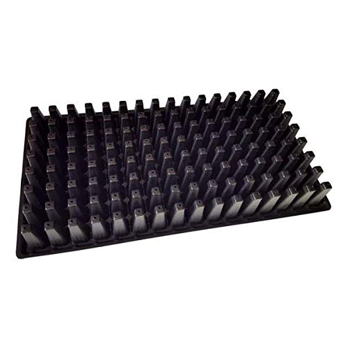 Bootstrap Farmer 128 Cell Seed Starting Tray Extra Thick 60 Trays Black - size: 60 Cell Trays