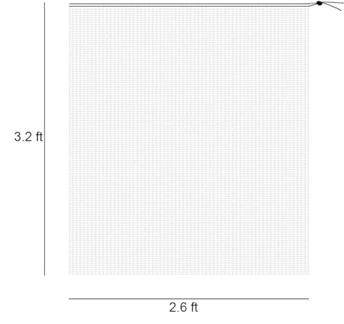 Alpurple 3 PCS Insect Bird Barrier Netting Mesh with Drawstring- 3.2 x 2.6 Feet Fruit Tree Net-Garden Netting Plant Cover for Protect Plant Fruits Flower from Insect Bird Eating - color: 3 Pcs, size: 2.62x3.28 ft