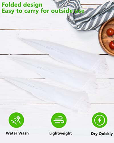 Extra Large Food Cover, 3 Jumbo (40"X23.7"), White Mesh Plate Serving Tents, Pop-Up Umbrella Screen Tents, Patio Net for Outdoor Camping, Picnics, Parties, BBQ, Collapsible and Reusable - color: 3 Extra Large